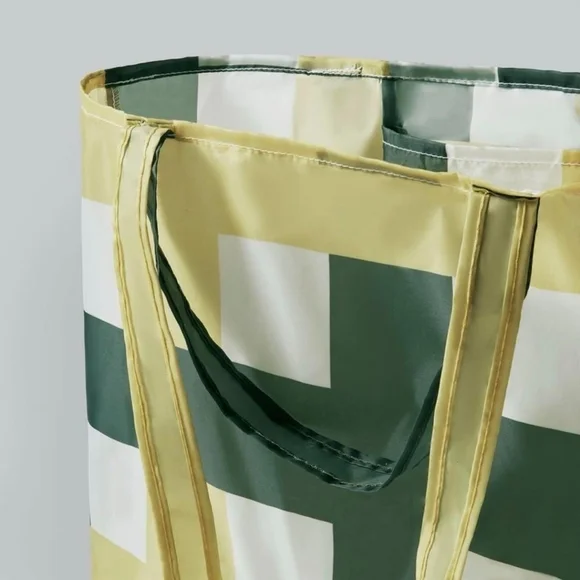 IKEA SKYNKE Shopping Bag Green Olive 17 3/4x14 1/4" Stylish Tote New Reusable - Picture 3 of 3